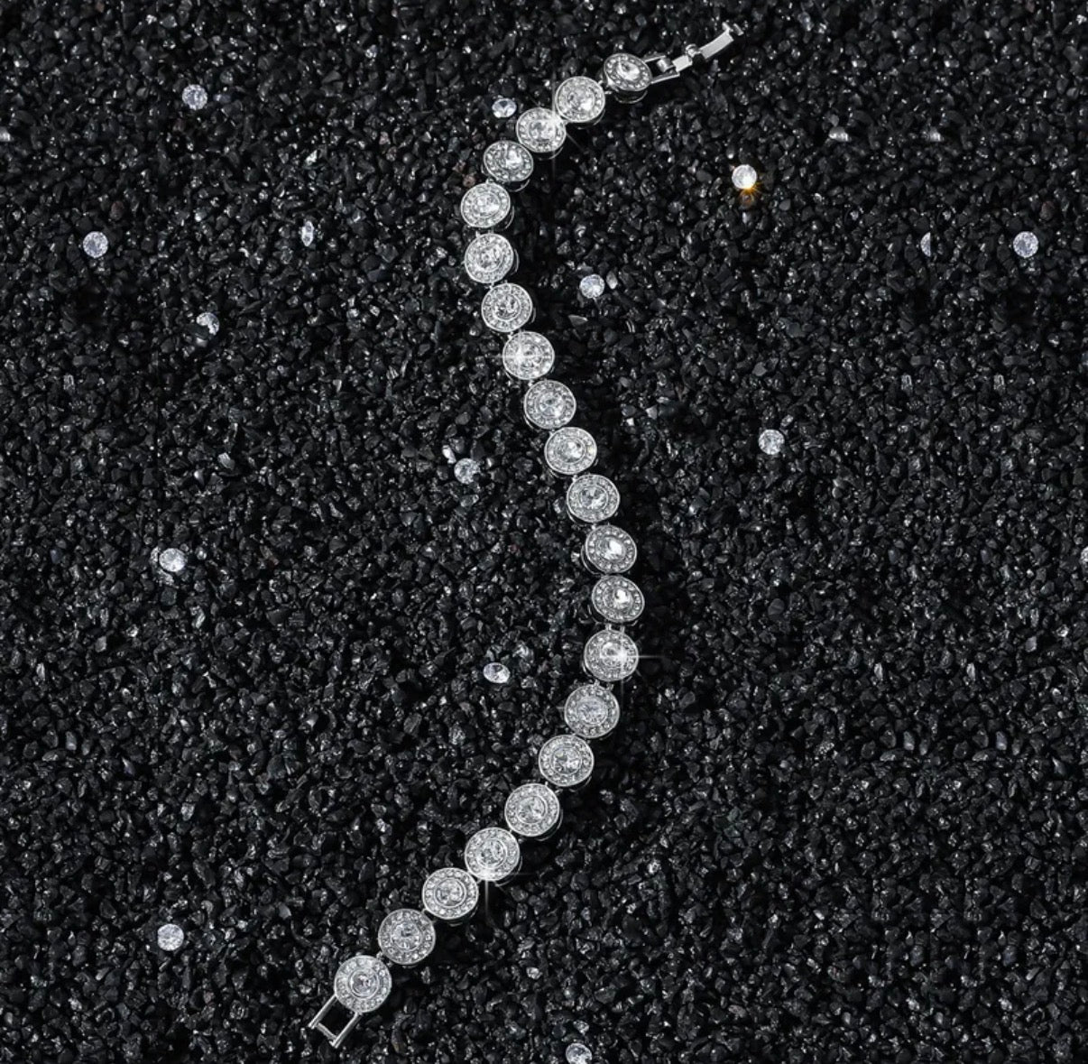 Pulsera brillo circular