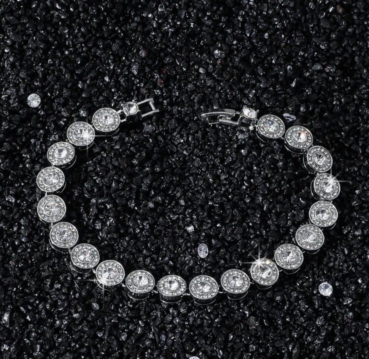 Pulsera brillo circular